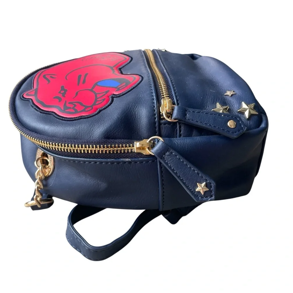 Tommy Hilfiger Panther Backpack Purse Navy and Red